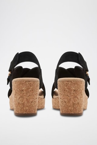 Sandales à talons en nubuck Giselle - Noir