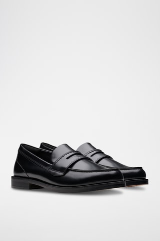 Mocassins en cuir - Noir
