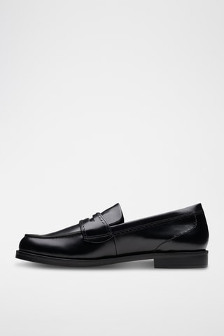 Mocassins en cuir - Noir