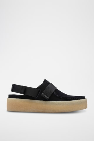 Mocassins plateformes en nubuck WallaCup - Noir