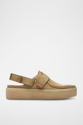Mocassins plateformes en nubuck WallaCup - Beige