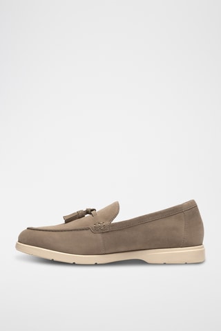 Mocassins en nubuck - Taupe