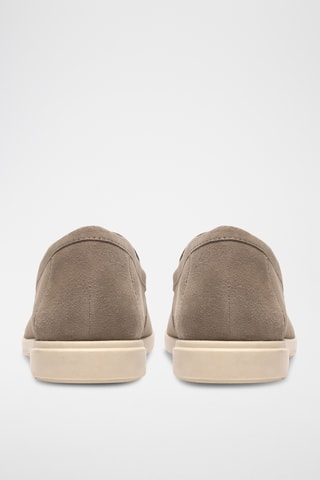 Mocassins en nubuck - Taupe