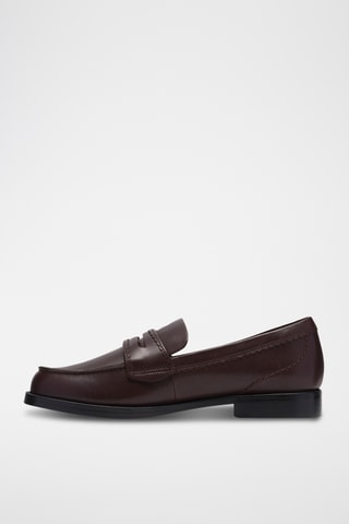 Mocassins en cuir - Marron foncé