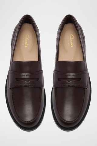 Mocassins en cuir - Marron foncé