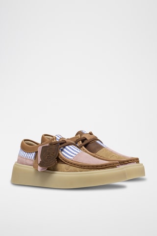 Mocassins plateformes en cuir Torview - Marron et blanc