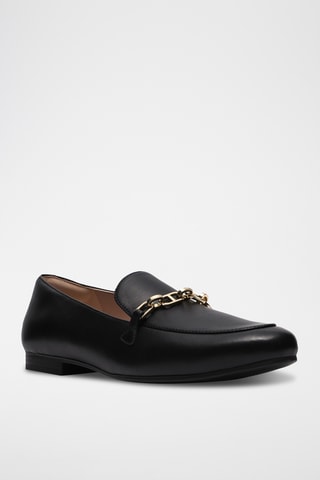 Mocassins en cuir - Noir