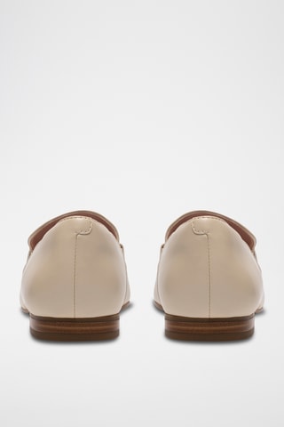 Mocassins en cuir - Ecru