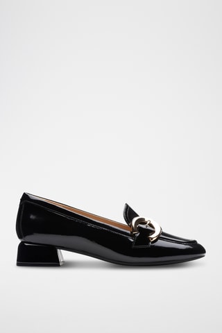 Mocassins en cuir verni Daiss30 - Noir