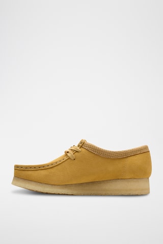 Mocassins en nubuck Wallabee - Marron clair