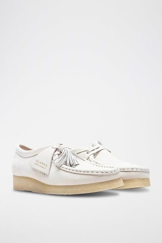 Mocassins en cuir Wallabee - Blanc
