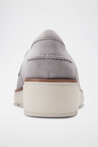 Mocassins en nubuck Sharon - Gris clair