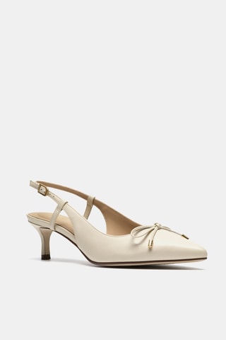 Escarpins en cuir - Ecru