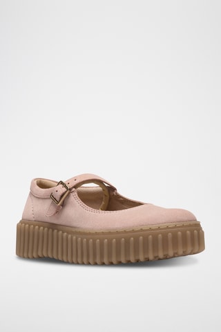Babies plateformes en nubuck Torhill - Rose
