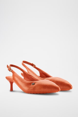 Escarpins en cuir Cur x Martine Rose - Orange