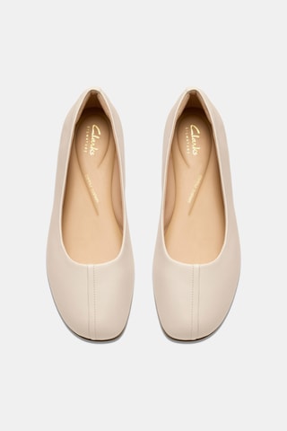 Ballerines en cuir - Ecru