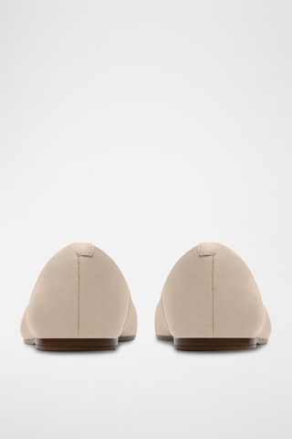 Ballerines en cuir - Ecru
