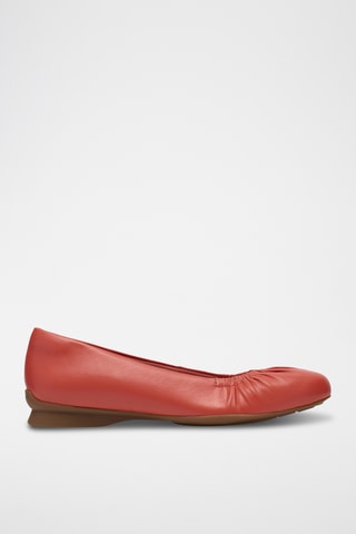Ballerines en cuir - Corail