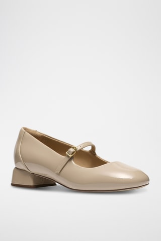 Babies en cuir verni - Beige