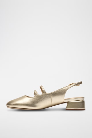 Babies en cuir - Bleu clair