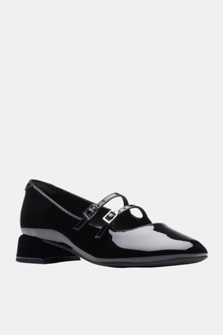 Babies à talons en cuir verni Daiss30 Shine - Noir
