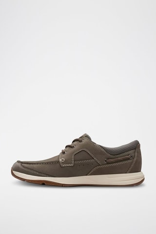Chaussures bateau en nubuck Sailview - Taupe