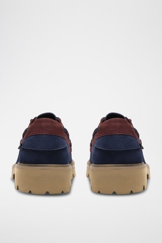 Chaussures bateau en cuir - Bleu marine