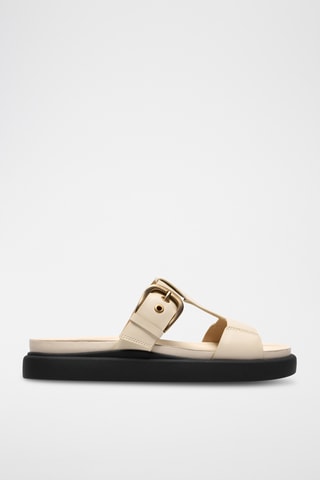 Mules en nubuck - Ecru