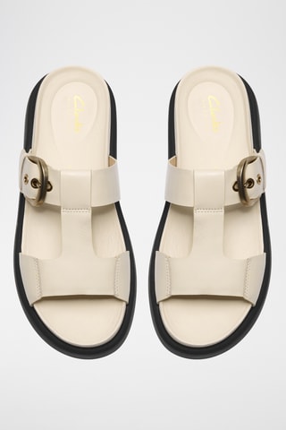 Mules en nubuck - Ecru