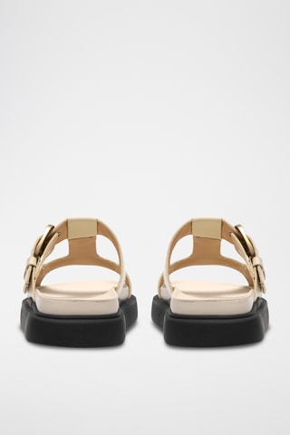 Mules en nubuck - Ecru