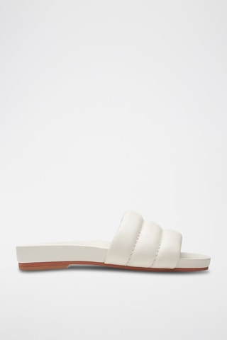 Mules en cuir Pure Soft - Ecru