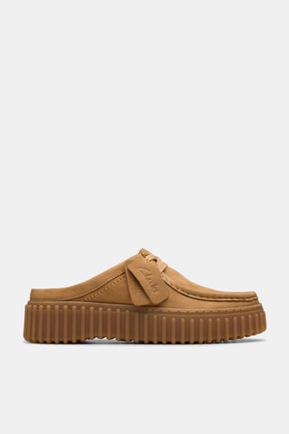 Sabots plateformes en nubuck Torhill - Beige