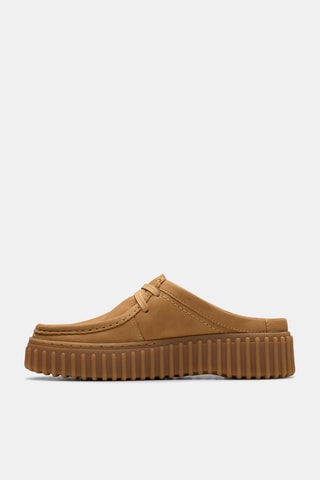 Sabots plateformes en nubuck Torhill - Beige