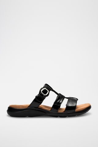 Mules en cuir Kitly - Noir