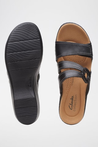 Mules à talons en cuir Merliah - Noir