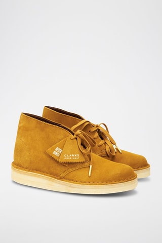 Boots en nubuck Desert Coal - Moutarde