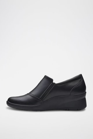Low boots compensés en cuir Suttyn - Noir