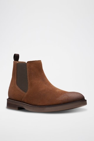 Boots Chelsea en nubuck Paulson - Marron