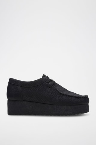 Low boots plateformes en nubuck Wallacraft - Noir