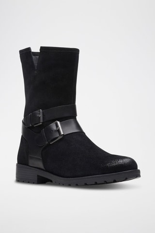 Bottines en nubuck Clarkwell - Noir