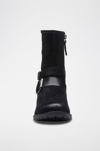 Bottines en nubuck Clarkwell - Noir