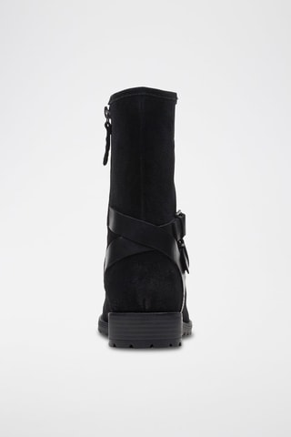 Bottines en nubuck Clarkwell - Noir