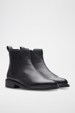 Bottines Chelsea en cuir Cologne - Noir