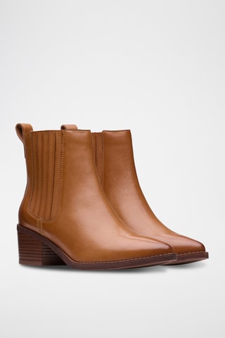 Bottines Chelsea en cuir Morzine - Marron