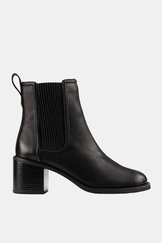 Bottines Chelsea en cuir Chamberly Top - Noir