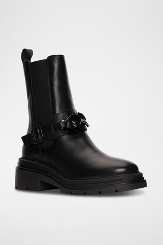 Bottines en cuir Zibab - Noir