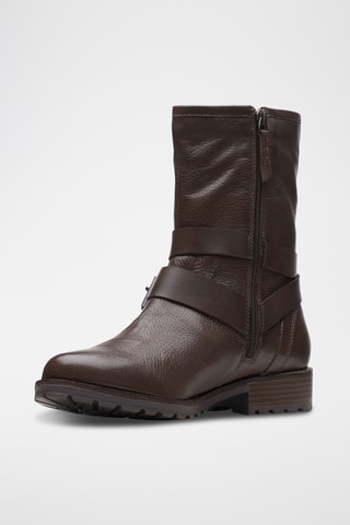 Bottines en cuir Clarkwell - Marron