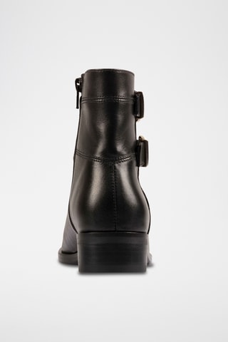 Bottines fourrées en cuir Pure - Noir