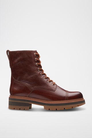 Bottines en cuir Orianna - Marron