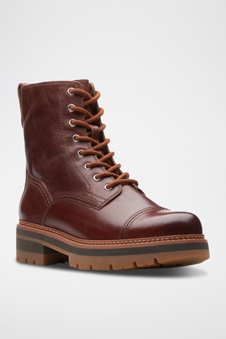 Bottines en cuir Orianna - Marron